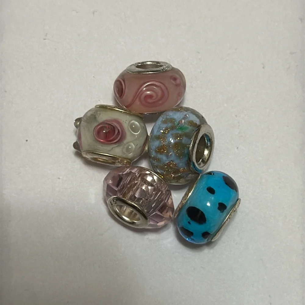 Sterling silver 925 beautiful Charm beads preowned set - Picture 6 of 10